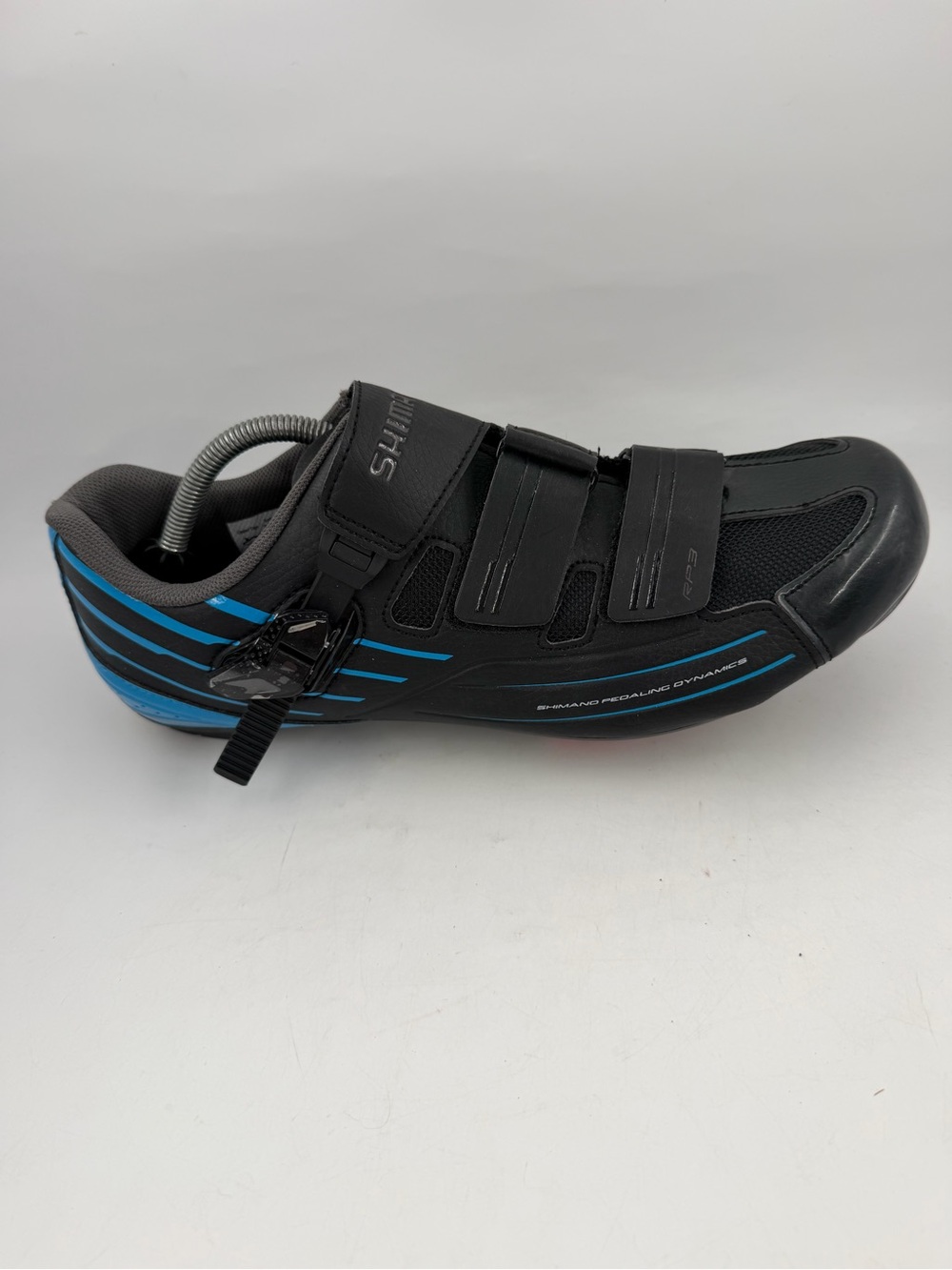 NEW! Shimano Men’s RP3 Black Blue -SZ 11-11.5- Road Cycling Shoes EUR SZ 46